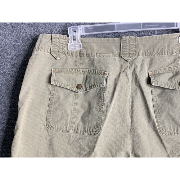 Eddie Bauer Hiking Shorts Women 16 Tall Mercer Fit Ripstop Fabric Olive - Picture 6 of 16